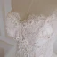 Chic / Beautiful White Wedding Dresses 2018 Ball Gown Lace Flower Beading Pearl Rhinestone Detachable Off-The-Shoulder Backless Sleeveless Floor-Length / Long Wedding