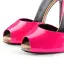 Classy Fuchsia Street Wear Leather Womens Sandals Stiletto Heels 9 cm 2020 Open / Peep Toe Sandals