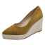 Modest / Simple Black Casual Braid Womens Shoes 2020 10 cm Wedges Pointed Toe