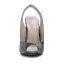 Chic / Beautiful White Street Wear Slingbacks Snakeskin Print Womens Sandals 2020 11 cm Stiletto Heels Open / Peep Toe Sandals
