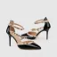 Affordable Nude Rave Club Rivet Womens Sandals 2020 Patent Leather Ankle Strap 9 cm Stiletto Heels Pointed Toe Sandals
