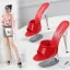 Sexy Black Rave Club Womens Sandals 2020 Patent Leather 15 cm Stiletto Heels Open / Peep Toe Sandals