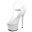 Sexy Bleu Ciel Club de carnaval Sandales Femme 2020 Bride Cheville 17 cm Talons Aiguilles Peep Toes / Bout Ouvert Sandales