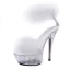 Sexy Weiß Kreuzfahrtschiff Feder Sandalen Damen 2020 Knöchelriemen 15 cm Stilettos Peeptoes Sandaletten