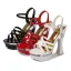 Fashion Black Street Wear Womens Sandals 2020 Ankle Strap 14 cm Thick Heels Open / Peep Toe Sandals