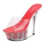 Transparent White Rave Club Womens Sandals 2020 14 cm Stiletto Heels Open / Peep Toe Sandals