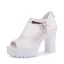 Chic / Beautiful Ivory Street Wear Womens Sandals 2020 Platform 10 cm Thick Heels Open / Peep Toe Sandals
