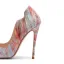 Mote Multi-Farger Fest Pumps 2020 Patent Lær 12 cm Stiletthæler Spisse Pumps