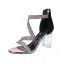 Charming Champagne Street Wear Sequins Womens Sandals 2020 X-Strap 8 cm Stiletto Heels Open / Peep Toe Sandals