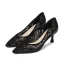 Charmant Beige Datierung Durchbohrt Pumps 2020 Leder Strass 6 cm Stilettos Spitzschuh Pumps