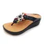 Bohême Rouge Plage Pantoufle & Tongs 2020 Cristal Faux Diamant Plateforme Peep Toes / Bout Ouvert Plat Chaussures Femmes