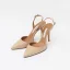 Fashion White Office OL Slingbacks Womens Sandals 2020 10 cm Stiletto Heels Pointed Toe Sandals