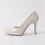 Schlicht Beige Büro OL Pumps 2020 Lackleder 12 cm Stilettos Spitzschuh Pumps