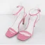 Sexy Weiß Freizeit Sandalen Damen 2020 Knöchelriemen 10 cm Stilettos Peeptoes Sandaletten
