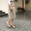 Schlicht Beige Strassenmode Sommer Sandalen Damen 2020 8 cm Stilettos Spitzschuh Sandaletten