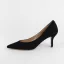 Schlicht Schwarz Strassenmode Wildleder Pumps 2020 8 cm Stilettos Spitzschuh Pumps