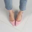 Schlicht Champagner Freizeit Slingpumps Sandalen Damen 2020 8 cm Stilettos Spitzschuh Sandaletten