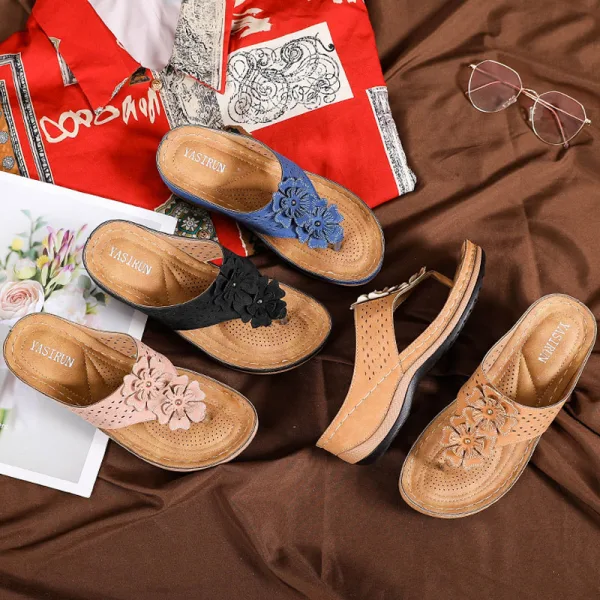 Eenvoudige Zwarte Zomer Strand Pantoffel & Slippers 2020 Peep Toe Platte Damesschoenen