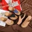 Eenvoudige Zwarte Zomer Strand Pantoffel & Slippers 2020 Peep Toe Platte Damesschoenen