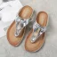Moda Lato Czarne Zużycie ulicy Pantofle & Klapki 2020 Perła Rhinestone Płaskie Peep Toe Buty Damskie