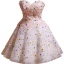 Fée Des Fleurs Rougissant Rose Paillettes Appliques Courte Robe De Bal 2024 Bustier Sans Manches Dos Nu Promo Robe De Ceremonie