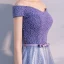 Scintillantes Lavande Robe De Soirée 2018 Princesse Perlage Noeud Faux Diamant De l'épaule Manches Courtes Longue Robe De Ceremonie