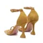 Enkla Röd Casual Mocka Sandaler Dam 2020 Läder Ankelband 10 cm Stilettklackar Peep Toe Sandaler