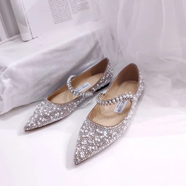 Bride Shoes Silver Wedding Shoes Size 12 Charming Champagne Silver Flat Pearl Wedding Shoes 2020 Rhinestone Pointed Toe Wedding Bride Shoes Silver Wedding Shoes Size 12 Charming Champagne Silver Flat Pearl Wedding Shoes 2020 Rhinestone Pointed Toe Wedding