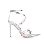 Sexy Argenté Été Club de carnaval Sandales Femme 2020 Bride Cheville 10 cm Talons Aiguilles Peep Toes / Bout Ouvert Sandales