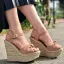 Affordable Clover Green Street Wear Braid Womens Sandals 2020 11 cm Wedges Open / Peep Toe Sandals