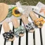 Mode Abordable Été Noire Plage Pantoufle & Tongs 2020 Fleur Plat Peep Toes / Bout Ouvert Chaussures Femmes