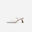 Schlicht Sommer Braun Freizeit Sandalen Damen Leder 2020 5 cm Stilettos Spitzschuh Sandaletten