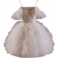 Chic / Belle Blanche Perle En Dentelle Fleur Courte Volants en Cascade Robe De Fête 2024 Robe Boule Bretelles Spaghetti Sans Manches Dos Nu Robe De Ceremonie