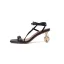 Sexy Sommer Weiß Sandalen Damen 2020 Leder Knöchelriemen 8 cm Stilettos Peeptoes Sandaletten