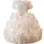 Flower Fairy White Cascading Ruffles Appliques Short Prom Dresses 2024 Ball Gown Strapless Sleeveless Backless Prom Formal Dresses
