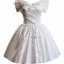 Elegant White Satin Butterfly Bow Appliques Birthday Party Dresses 2024 Ball Gown Off-The-Shoulder Sleeveless Backless Short Formal Dresses