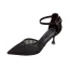 Charmant Argenté Glitter Paillettes Soirée Sandales Femme 2020 Bride Cheville 7 cm Talons Aiguilles À Bout Pointu Sandales