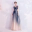 Charmant Marineblau Abendkleider 2020 A Linie Bandeau Perlenstickerei Pailletten Spitze Blumen Ärmellos Rückenfreies Lange Festliche Kleider