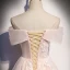 Élégant Rougissant Rose Robe De Soirée 2020 Princesse De l'épaule Perle Paillettes Appliques Sans Manches Dos Nu Longue Robe De Ceremonie