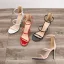 Sexy Rot Strassenmode Sandalen Damen 2020 Lackleder Knöchelriemen 10 cm Stilettos Peeptoes Sandaletten