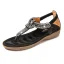 Fashion Black Summer Street Wear Flat Womens Sandals 2020 T-Strap Rhinestone Open / Peep Toe Sandals