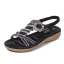 Fashion Summer Gold Street Wear Flat Womens Sandals 2020 Rhinestone Open / Peep Toe Sandals