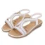 Snygga / Fina Svarta Casual Platt Sandaler Dam 2020 Rhinestone Peep Toe Sandaler