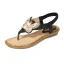 Charming Summer White Beach Flat Womens Shoes 2020 Rhinestone Pearl Butterfly Open / Peep Toe Sandals