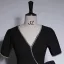 Elegant Black Rhinestone Bow Prom Dresses 2023 Zipper Up A-Line / Princess V-Neck Short Sleeve Floor-Length / Long Prom Formal Dresses