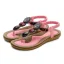 Böhmen Sommer Pink Freizeit Sandalen Damen 2020 Kristall Peeptoes Flache Sandaletten