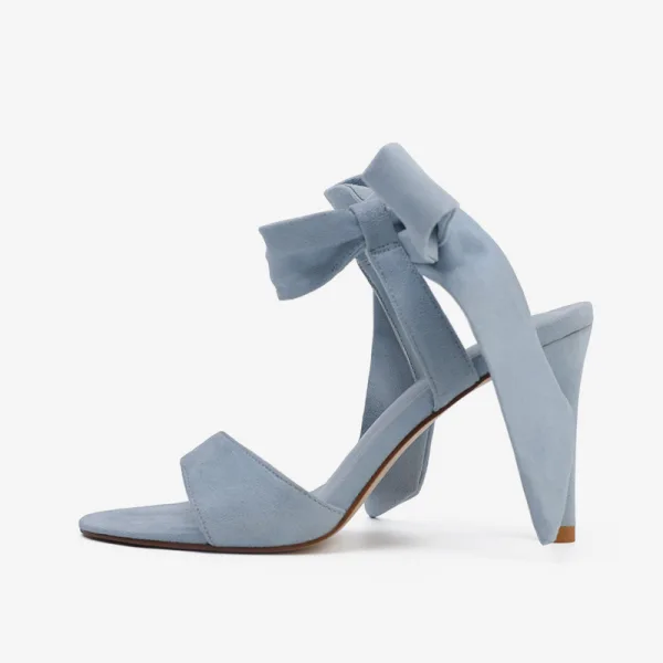 Enkla Röd Casual Mocka Rosett Sandaler Dam 2020 8 cm Stilettklackar Peep Toe Sandaler