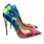 Fashion Starry Sky Multi-Colors Cocktail Party Pumps 2020 Patent Leather 12 cm Stiletto Heels Pointed Toe Pumps