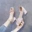 Chic / Belle Noire Désinvolte Daim Sandales Femme 2020 Bride Cheville 5 cm Talons Épais Peep Toes / Bout Ouvert Sandales