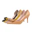 Chic / Beautiful Black Dating Bow Womens Shoes 2020 Patent Leather 7 cm Heels Pointed Toe Stiletto Heels